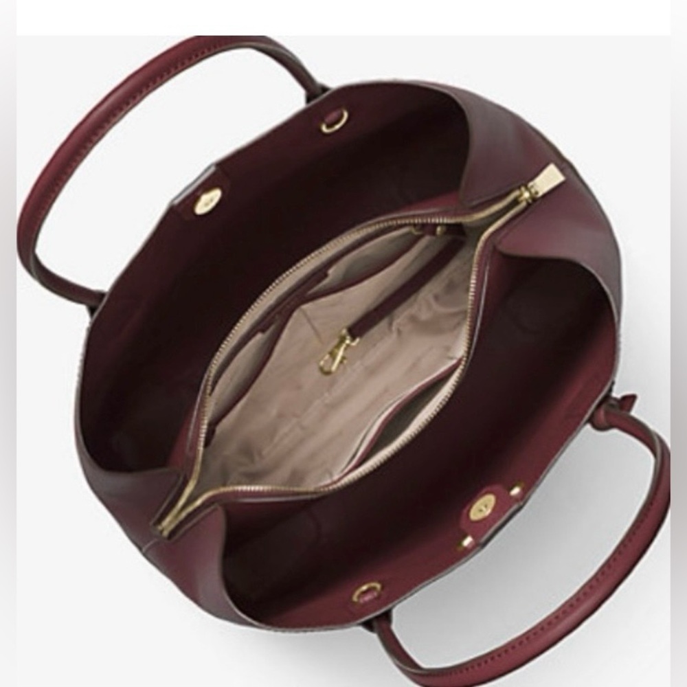 Michael Kors Mercer Gallery Satchel • Large • Reinforced Corners • Center Zip - Picture 4 of 16